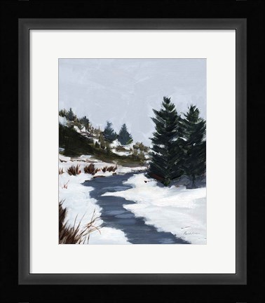 Framed Winter Trails Print