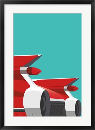 Framed Vintage Car IV Print