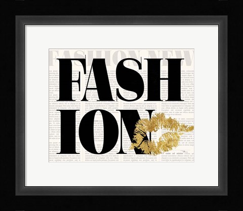 Framed Fashion Sense II BW Print