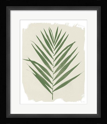 Framed Nature By the Lake Frond III Cream Print