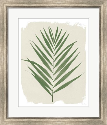 Framed Nature By the Lake Frond III Cream Print