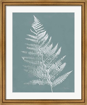 Framed Nature by the Lake Ferns VI Gray Mist Crop Print