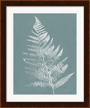 Framed Nature by the Lake Ferns VI Gray Mist Crop Print
