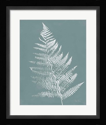 Framed Nature by the Lake Ferns VI Gray Mist Crop Print