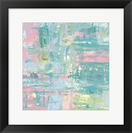Framed Islands Abstract II Pastel Print