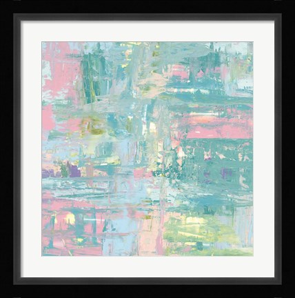 Framed Islands Abstract II Pastel Print