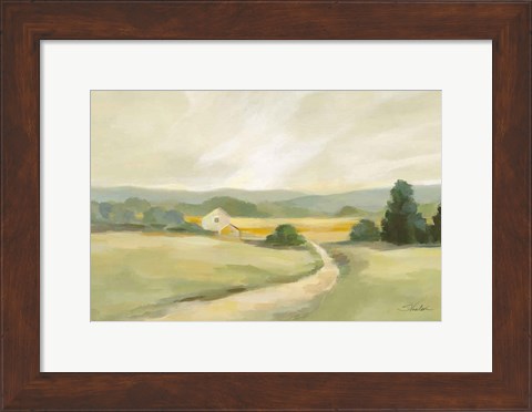 Framed Sage Hills Barn Crop Print