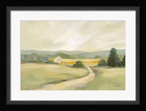 Framed Sage Hills Barn Crop Print