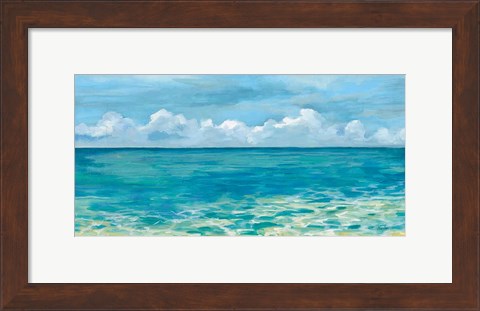 Framed Caribbean Sea Reflections Print