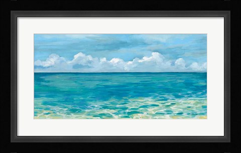 Framed Caribbean Sea Reflections Print