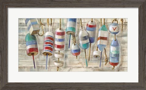 Framed Summer Buoys Print