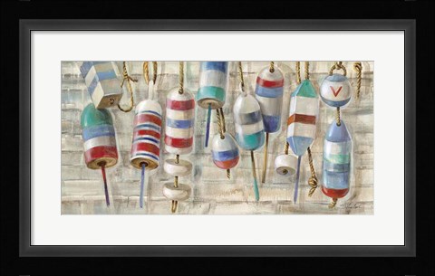 Framed Summer Buoys Print