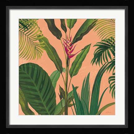 Framed Dramatic Tropical II Boho Print