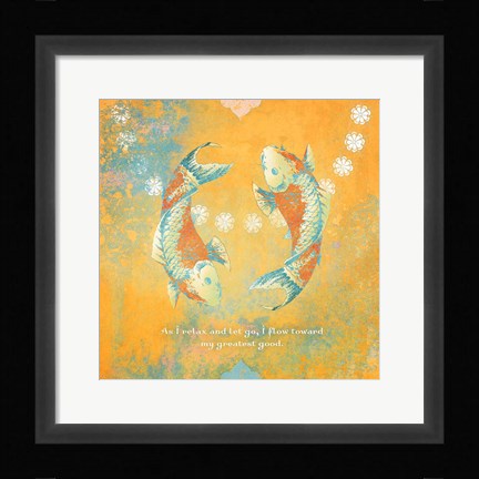 Framed Creative Visualization V-Relax Print