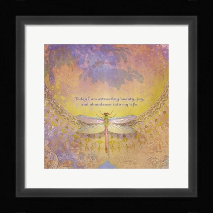 Framed Creative Visualization XI-Abundance Print