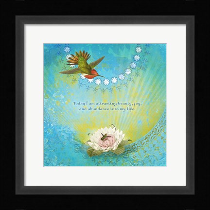 Framed Creative Visualization XV-Joy Print
