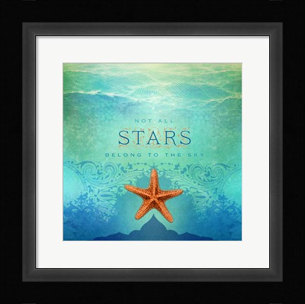 Framed Living Out Loud I-Stars Print