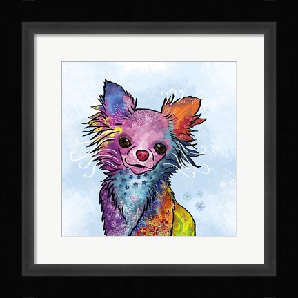 Framed Colorful Pets I Print