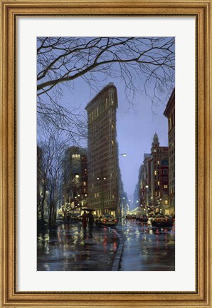 Framed Flatiron Rain Print