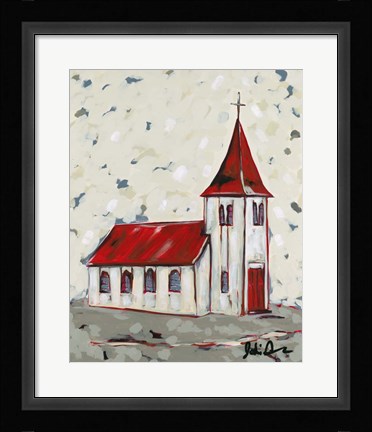Framed Here is the Church Print