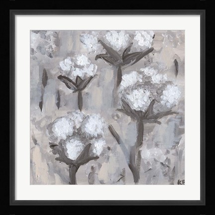 Framed Cotton Stalks I Print