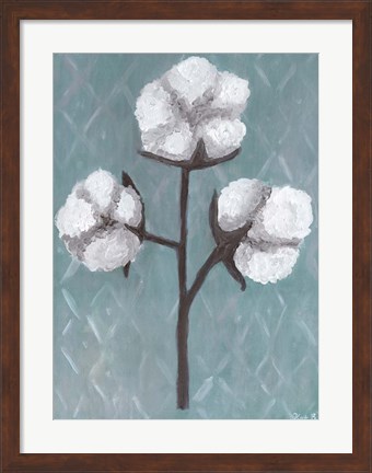 Framed Cotton Stalks II Print