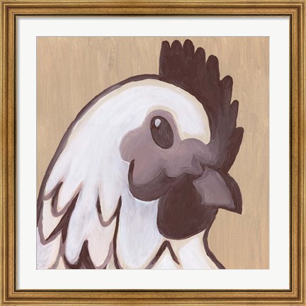 Framed Paint Hen Print