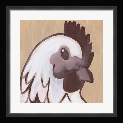 Framed Paint Hen Print