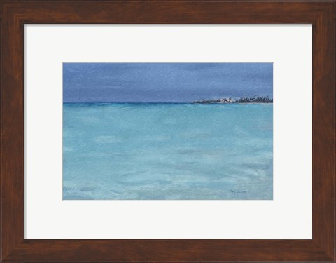 Framed Beach Shore XII Print