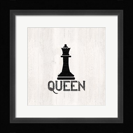 Framed Chess Piece II-Queen Print