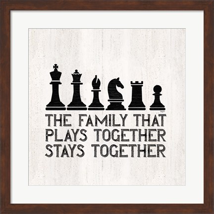 Framed Chess Sentiment II-Family Print