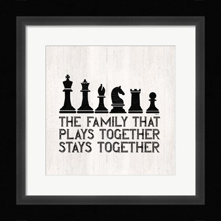 Framed Chess Sentiment II-Family Print