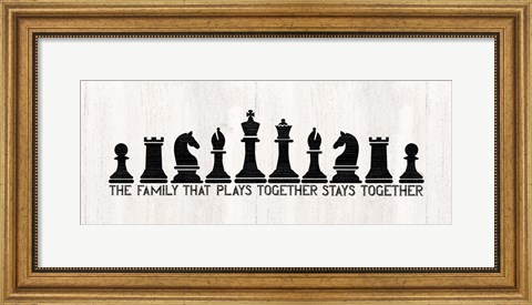 Framed Chess Sentiment Panel-Family Print