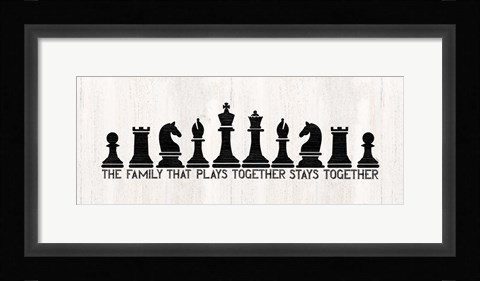 Framed Chess Sentiment Panel-Family Print