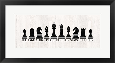 Framed Chess Sentiment Panel-Family Print