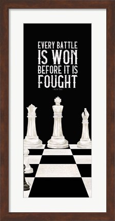 Framed Rather be Playing Chess Panel I-Every Battle Print
