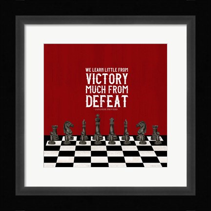 Framed Rather be Playing Chess Red II-Learn More Print