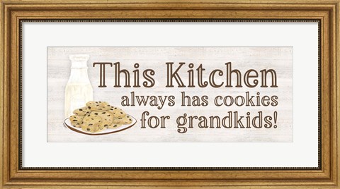 Framed Grandparent Life Panel IV-Cookies Print