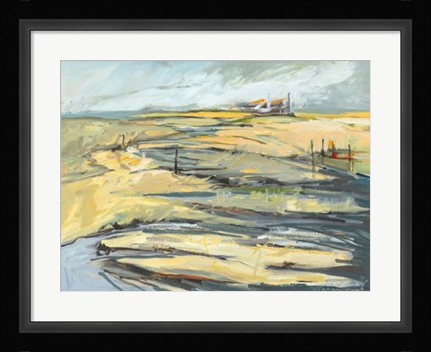 Framed Big Indian Slough , August Print