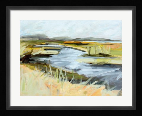 Framed Big Indian Slough , July Print