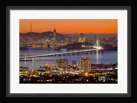 Framed Bay Bridge from Berkeley Print