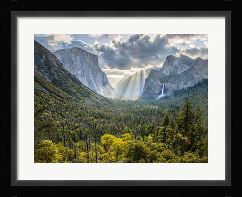 Framed Tunnel View Sun Rays Print