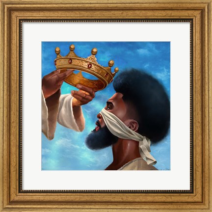 Framed Crown Me Lord - Man Print
