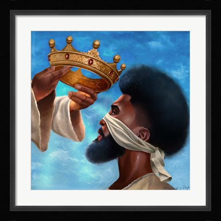 Framed Crown Me Lord - Man Print