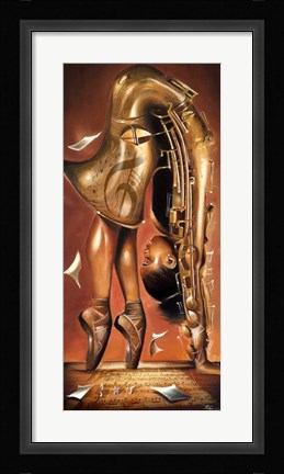 Framed Balletic Tune Print