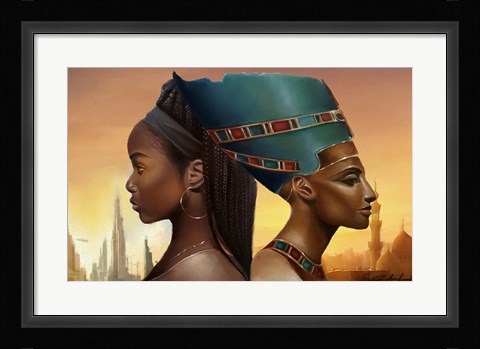Framed Past and Future Queens Print