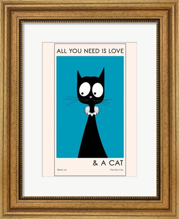 Framed All You Need Is Love Print