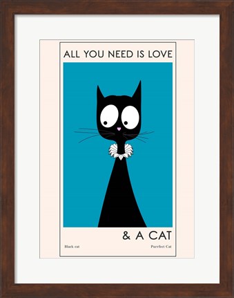 Framed All You Need Is Love Print