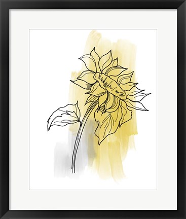 Framed Botanique en Gris 2 Print