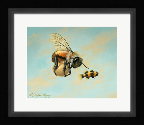 Framed Beeing Egg Snatched Print